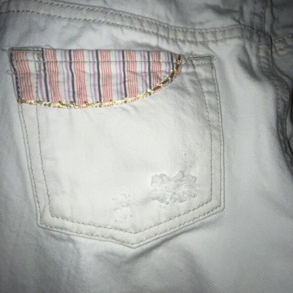 Old Navy Special Edition Pants Women’s Sz 2 Super Low Waist Bootcut White Patch - Picture 15 of 16